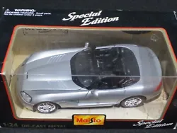 03 DODGE VIPER SRT-10 CONVERTIBLE MAISTO SPECIAL EDITION DIE CAST CAR 1:24. Vehicle is in mint condition, Never been...