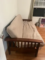 futon sofa bed with mattress full size. Condition is Used. Local pickup only.