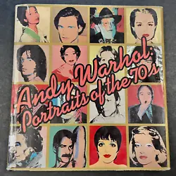 Title: Andy Warhol: Portraits of the 70s. Features 112 full-color plates of 56 subjects, including Roy Lichtenstein,...