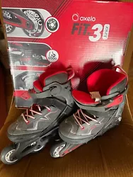 Paire de Roller OXELO FIT 3 JUNIOR pointure 32/35.