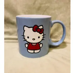 Features 2 cute pictures of Hello Kitty- one of whole body, the reverse has head only and Hello Kitty written in red....