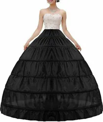 Normally wedding and prom dress need to wear petticoat underneath to adjust the shape and then improve the effect of...