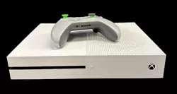 Microsoft Xbox One S 1681 console with Gray Wireless Controller. includes HDMI  cord and console power cord. This...