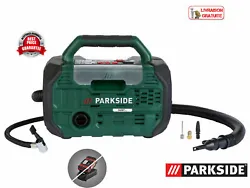 PARKSIDE® Compresseur et pompe à air sans fil, X20V. Lappareil est compatible avec la batterie 20V de la famille...