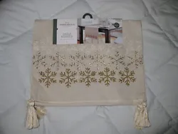 Create a winter wonderland with the Snowflakes Table Runner from Threshold.