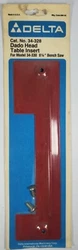 Delta 34-328 Moulding Cutterhead Table Insert - For Bench Saw 34-330 8 1/4.