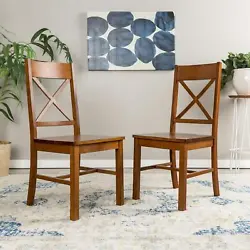 A variety of colors to choose from these chairs will match any kitchen or dining table. Includes 2 dining chairs....