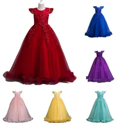 Elegant and pretty baby kids girls multi-layer tulle princess tutu dress. O-neck sleeveless bodice embellished with...