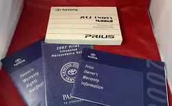 This 2007 Toyota Prius owners manual contains valuable information regarding scheduled maintenance, warranties, and...