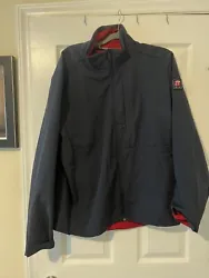 Chik FIL A Jacket Mens 2XL Full Zip Blue Thermal Lined Waterproof Employee Work. Condition is Pre-owned. Shipped with...