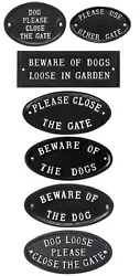 Vintage Style Gate Signs These vintage style cast gate signs will add a lovely traditional look & feel to your home...