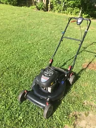 190cc Craftsman rear wheel drive self propelled platinum series mower. The mower starts right up and works fine, it has...