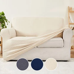 Extra fabric into cushions. The elastic bottom can prevent the couch slipcover from slipping. making it suitable for...