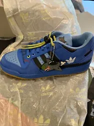 Adidas Forum Low Hebru Brantley Blue Size 7. New and still in tissue paper/box, unworn, only one side pulled out.