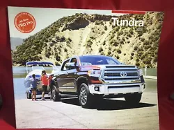 2015 Toyota Tundra Truck 46-page Original Car Sales Brochure Catalog.