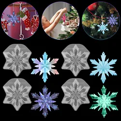 Type High Mirror Snowflake Pendant Silicone Mold. 🎁 1 x Snowflake Pendant Silicone Mold. Create your unique and...
