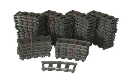 100 Lego® train rails 9V chemin de fer voie ferrée 4520 rails courbés (CONDUCTION DE SURFACE). GENUINE LEGO PRODUCT,...