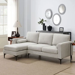 Included Components Cushions, Reversible Chaise, Arms, Loveseat, 2 Throw Pillow. Type Sectional. AOCOROE Small L Shaped...