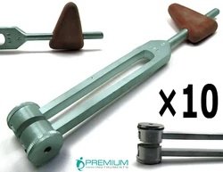 Tunning fork C 128 Round End 23mm. The tuning fork is toned on the suspected bone with fracture and toned progressively...