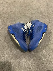 Size 10 - Jordan 5 Retro Blue Suede 2017. No box