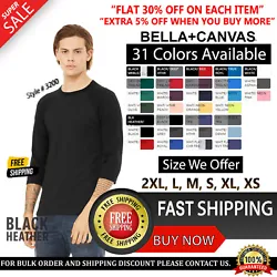 Bella + Canvas Unisex Jersey T-Shirt 3001C 100% Cotton XS-5XL Tee. Bella + Canvas Unisex Sueded T-Shirt 3301C 52%...