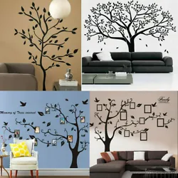 Black Family Tree Sticker Wall Stickers Removable DIY Art Vinyl Mural Decor. ( Wall sticker not finished ,it should DIY...
