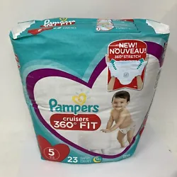 Diapers Size 5, 23 Count - Pampers Pull On Cruisers 360° Fit Baby Diapers. Condition is New. Shipped with Standard...