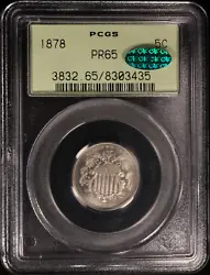A Beautiful CAC Approved example of this proof-only date. Housed in an old green PCGS holder and PQ for the grade. This...