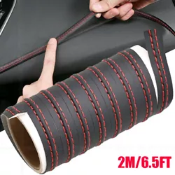 Can be installed in the dashboard, door and other places. Material : PU Leather. 1×Car interior trim strip. Function:...