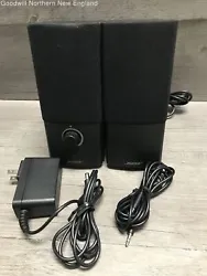 Item Type: Dual Speakers. Serial Number: 060285Z62561306BE. Accessories Included: Power cable, dual male RCA cable....