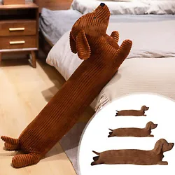 Soft and Durable: Made from superior quality corduroy short pile fabric, this Dachshund Dog Plush Hug Pillow is soft...