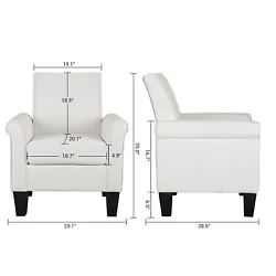 Easy To Assemble: the armchair is easy to assemble all the required accessories are Included.You need simply screwed on...