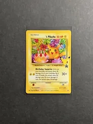 Birthday Pikachu #24 Pokemon Card Celebrations 25th Classic Collection PTCG NM. Shipped in a top loader and team bag...