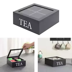 Made of wooden material, with clear lid, beautiful and durable. 1 Piece Wooden Tea Box. Material: Wooden. Wed like to...