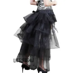 Material: tulle. This item is for one skirt, and excluding the other accessories. Color: black, white, red.