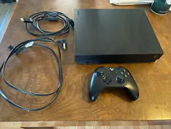 XBOX ONE X CONSOLE MODEL 1787 - FOR PARTS OR REPAIR Plays Fine And Then Graphics go weird. Includes wires and one...