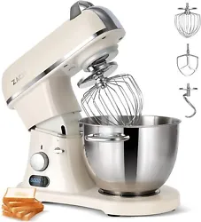 The Planetary Mixer rotates the mixer around an 8.4-quart stainless steel bowl for a uniform and complete mix.