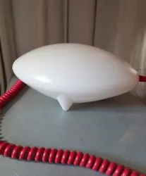 Lampe UFO De Chez Ikea,vintage. Blanche,long câble rouge