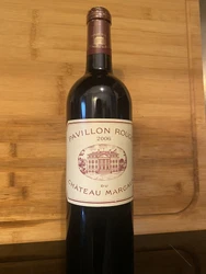 Pavillon Rouge 2006 Margaux second vin grand cru classé.