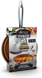 Award winning titanium and ceramic coating ensures the ultimate release and durable nonstick surface the Gotham Steel...