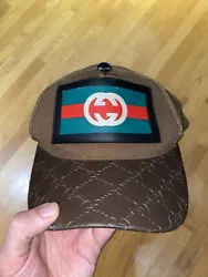 Gucci Snapback With Logo On Front.