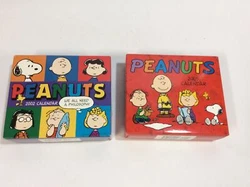 BPeanuts Charlie Brown Snoopy Daily Desk Calenders 2002&2005. Condition is 