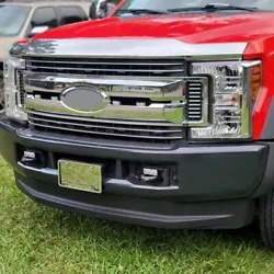 For Ford SuperDuty F250 F350 F450 F550XLT & XL Models2017-2019. This is a snap on grille cover overlay, not an entire...