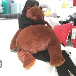 60cm giant simulation DJUNGELSKOG bear toy Brown Teddy Bear Stuffed Animal Toys60cm giant simulation DJUNGELSKOG bear...
