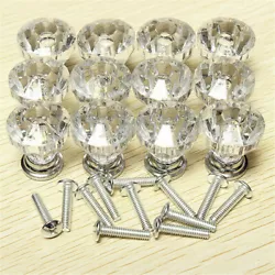 Perfect for drawer, cabinet ,cupboard ,door etc. 25 X Crystal Drawer Knobs. Glittering and translucent crystal...