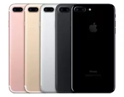 Apple iPhone 7 PLUS 4G LTE SmartPhone Factory Unlocked. GSM Factory Unlocked. Apple A10 Fusion. Dual 12 MP, (28mm,...