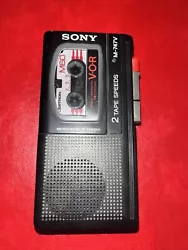 Sony M-747V Microcassette VOR Voice Operated Recording Recorder. Untested Great condition See pictures for details