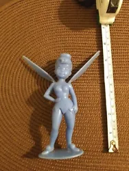 Marx 6 inch series Disney figure Tinkerbell blue plastic figure toy vintage. From estate average play storage wear...
