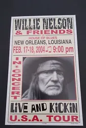 WILLIE NELSON & FRIENDS. NEW ORLEANS, LA. LIMITED EDITION 1 OF 100 (NOT INDIVIDUALLY NUMBERED). #Gershwin Prize.