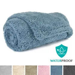 PetAmi Fluffy Waterproof Dog Blanket Fleece | Soft Warm Pet Fleece Throw for Large Dogs and Cats | Fuzzy Plush Sherpa...